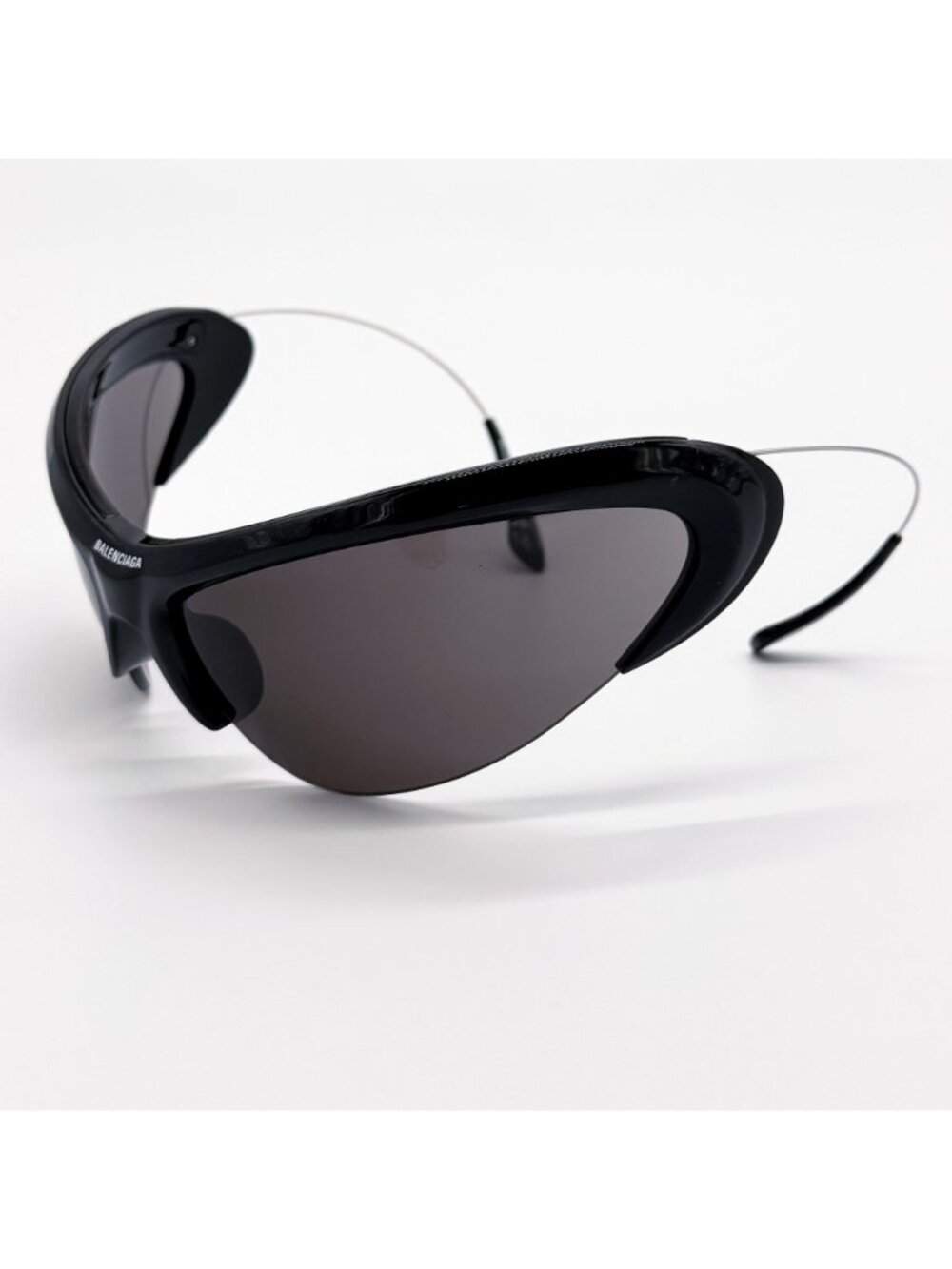 NEW BALENCIAGA BB0232S 001 SUNGLASSES BLACK UNISEX EYEWEAR BALENCIAGA - Picture 4 of 12